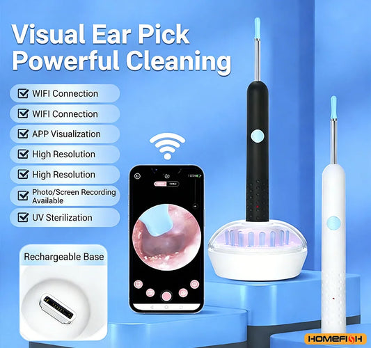 جهاز تنظيف شمع الأذن المرئي المزود بكاميرا Visual Ear Wax Cleaner with Camera