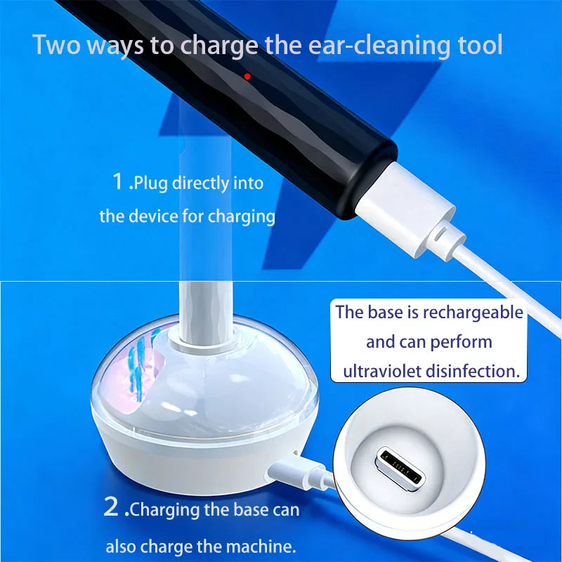 جهاز تنظيف شمع الأذن المرئي المزود بكاميرا Visual Ear Wax Cleaner with Camera