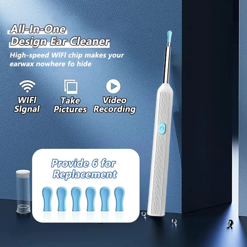 جهاز تنظيف شمع الأذن المرئي المزود بكاميرا Visual Ear Wax Cleaner with Camera