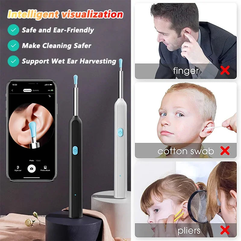 جهاز تنظيف شمع الأذن المرئي المزود بكاميرا Visual Ear Wax Cleaner with Camera