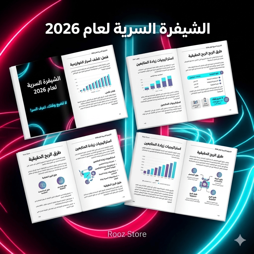 Digital Bookالشيفرة السرية: سر التيك توك من الصفر للربح 2026